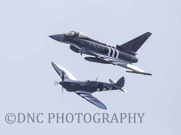 TYphoon FGR4 ZJ913 Moggy Supermarine Spitfire PR.XI PL893