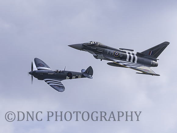 TYphoon FGR4 ZJ913 Moggy Supermarine Spitfire PR.XI PL893