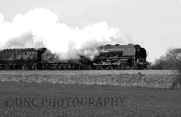 Princess Coronation 46233 'Duchess of Sutherland' The Yorkshire Coronation 12th April 2008 near Ackworth
