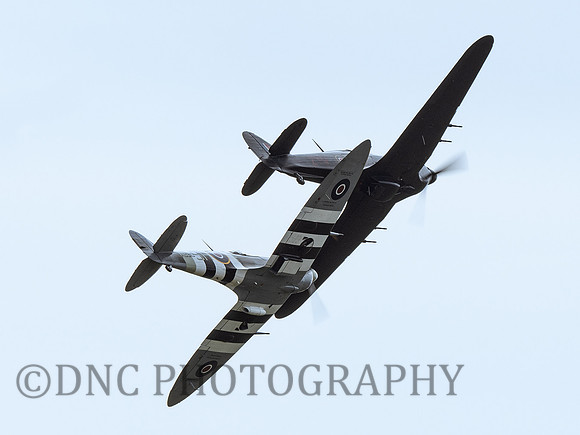 BBMF Hawker Hurricane Mk IIA PZ865 & Supermarine Spitfire MK Vb AB910