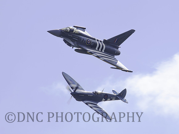 TYphoon FGR4 ZJ913 Moggy Supermarine Spitfire PR.XI PL893